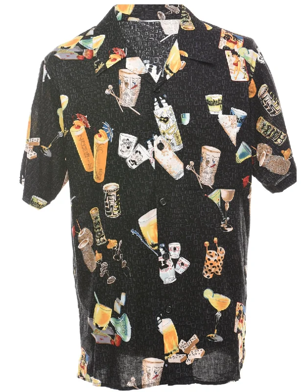 Exclusive Offers 1990s Novelty Print  Shirt - L