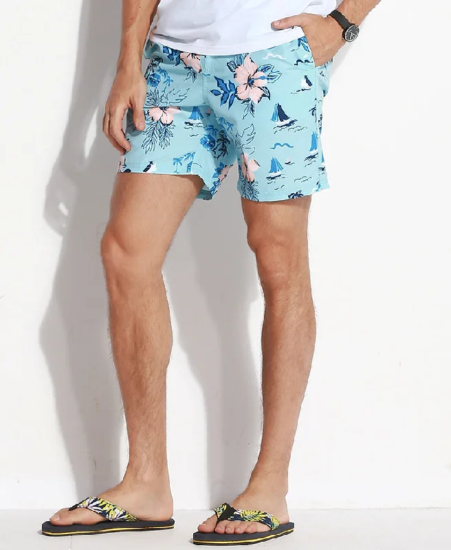 LIGHT BLUE/WHITE FLOWERS