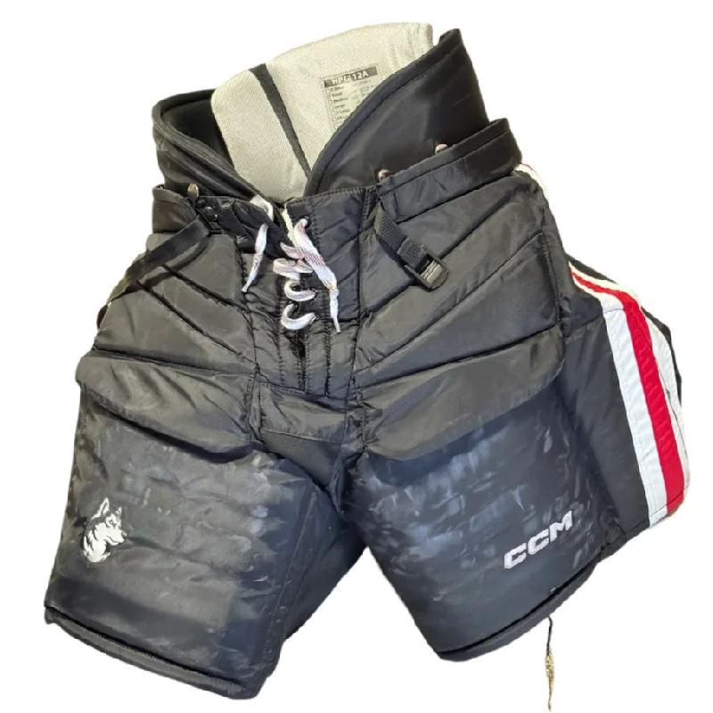 Extra Savings CCM HPG12A - Used Pro Stock Hockey Goalie Pants (Black/Red/White)