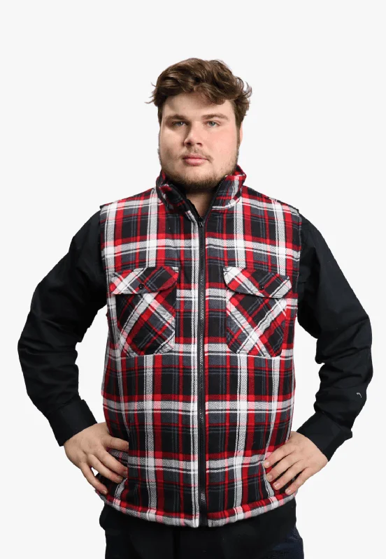 Price Reduction Pilbara Zipper Flannelette Quilted Vest