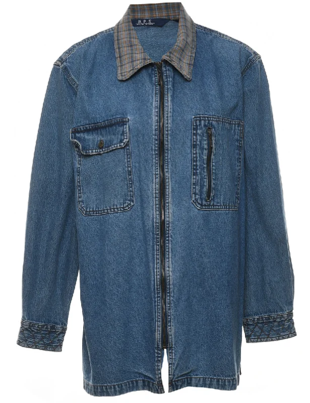 Limited Quantity 1990s Stone Wash Denim Jacket - XL