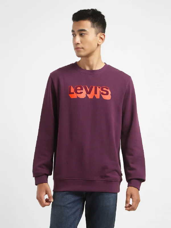 Epic Deals Men's Brand Logo Crew Neck Sweatshirt