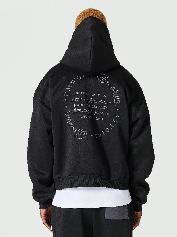 Act Now Overhead Hoodie With Front And Back Embroidery