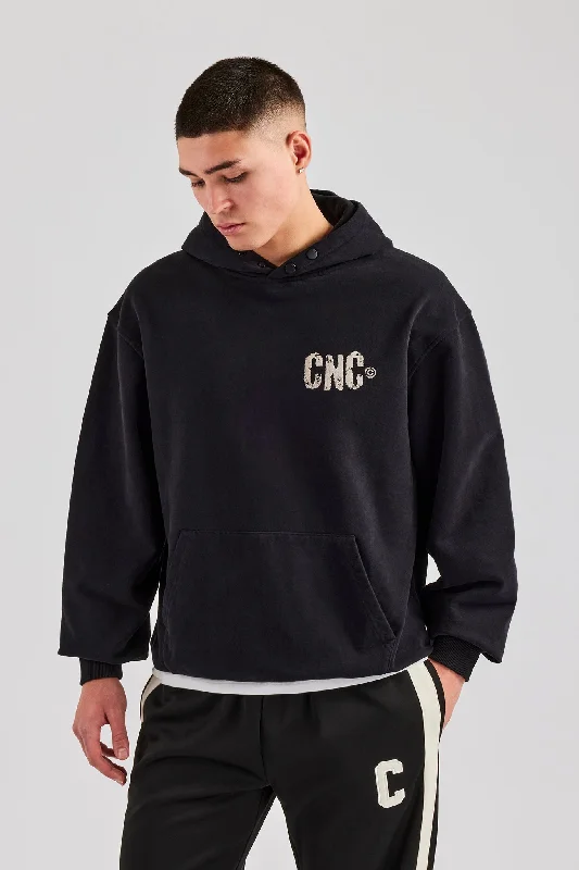 Weekend Deals That Impress Cernucci 17 Studios Oversized Hoodie - Black