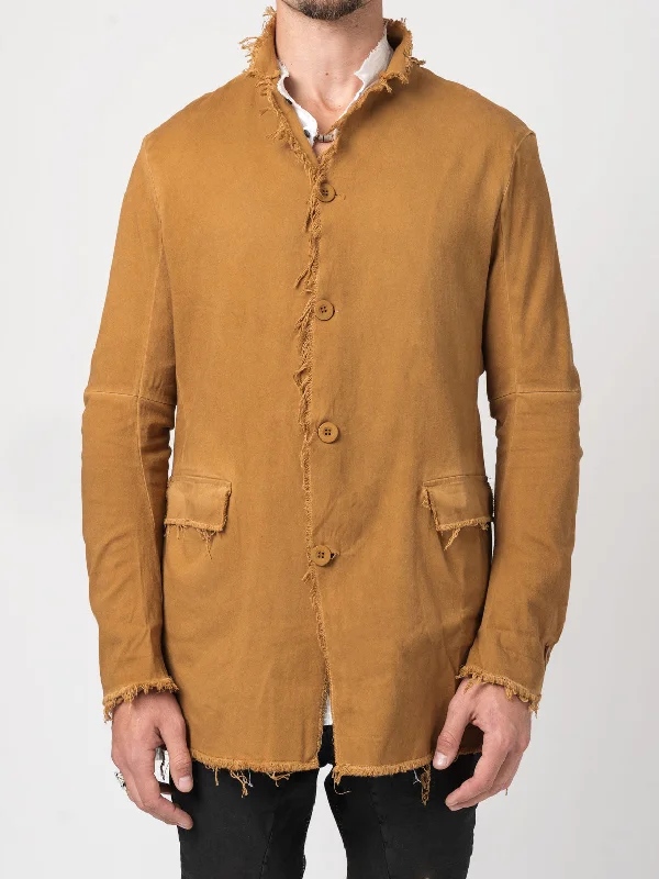 Stock Clearance Frayed Edge Cotton Blazer
