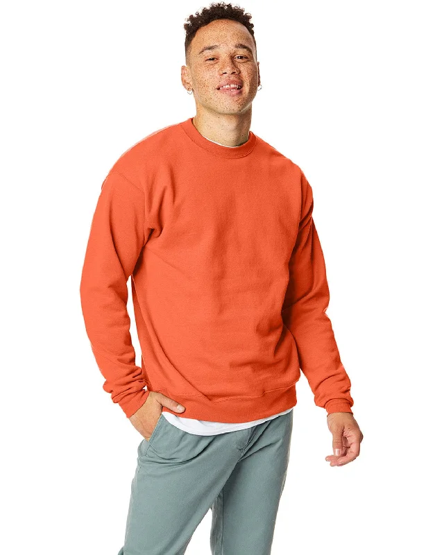 Deal of the Day Hanes 50/50 Crewneck Sweatshirt | Orange