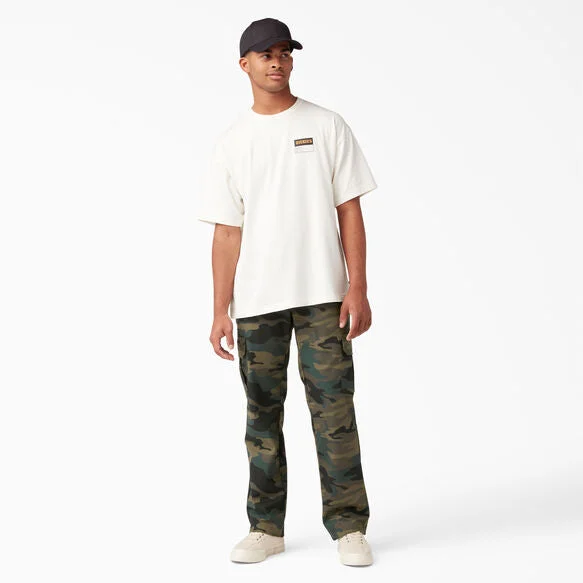 Stock Clearance DICKIES REGULAR FIT STRAIGHT LEG CARGO PANTS HUNTER GREEN CAMO
