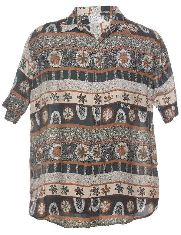 Time-Limited Offer 1990s Short Sleeve Silk Shirt - M