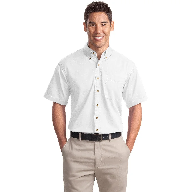 Clearance Sale CLOSEOUT - Port Authority Short Sleeve Twill Shirt