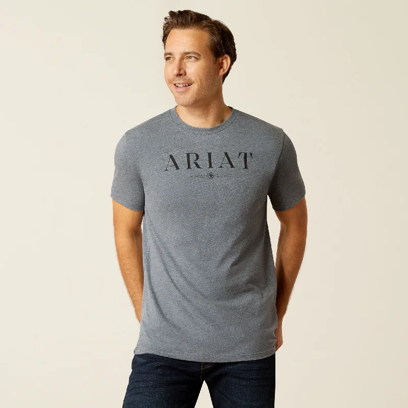 Extra Savings Ariat Mens B&W Logo Short Sleeve T-Shirt