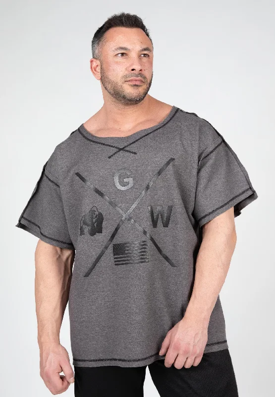 New Deal Sheldon Workout Top - Gray
