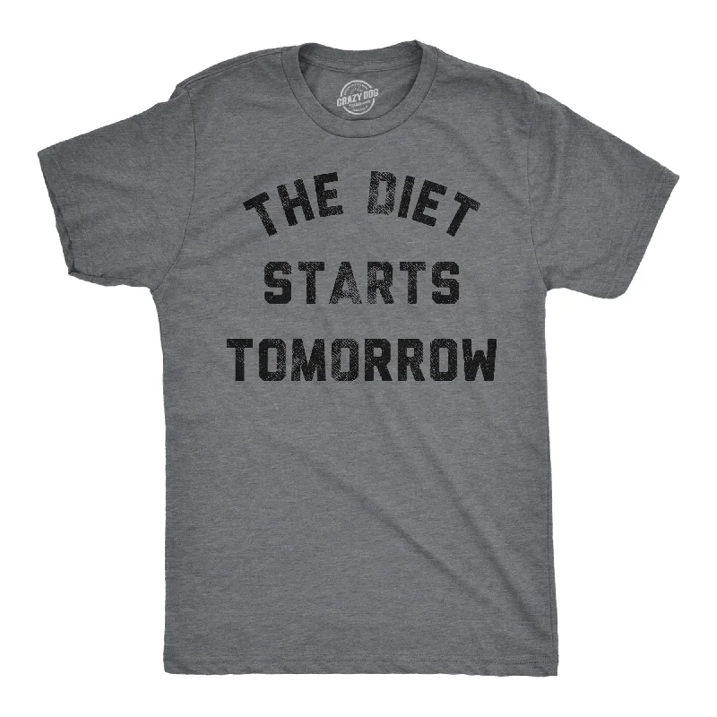 Shop and Save The Diet Starts Tomorrow Men's T Shirt